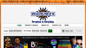 What Specialtiesplusofnc.com website looked like in 2017 (7 years ago)