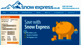 What Snowexpress.co.uk website looked like in 2017 (7 years ago)