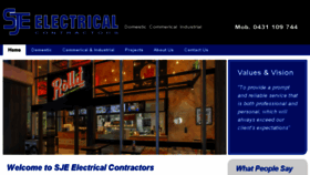 What Sjeelectrical.com.au website looked like in 2017 (7 years ago)