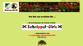 What Schnippelgirls.de website looked like in 2017 (7 years ago)