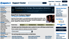 What Support.aspentech.com website looked like in 2017 (7 years ago)