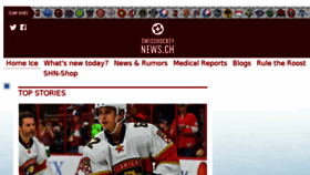 What Swisshockeynews.ch website looked like in 2017 (7 years ago)