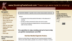 What Smokingfeelsgood.com website looked like in 2017 (7 years ago)