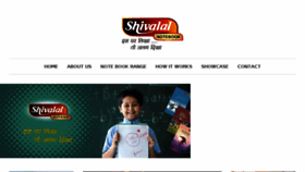 What Shivalalnotebook.com website looked like in 2017 (7 years ago)
