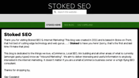 What Stokedseo.co.uk website looked like in 2017 (7 years ago)