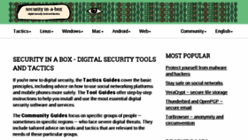What Securityinabox.org website looked like in 2017 (7 years ago)