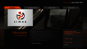 What Simea.hu website looked like in 2017 (7 years ago)