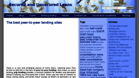 What Secured-and-unsecured-loans.com website looked like in 2017 (7 years ago)
