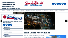 What Sanddunesresortandspa.com website looked like in 2017 (7 years ago)