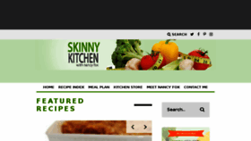 What Skinnykitchen.com website looked like in 2017 (7 years ago)