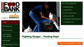 What Safoodbank.org website looked like in 2017 (7 years ago)