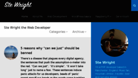 What Stewright.me website looked like in 2017 (7 years ago)