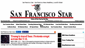 What Sanfranciscostar.com website looked like in 2017 (7 years ago)