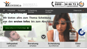 What Scheidung.de website looked like in 2017 (7 years ago)