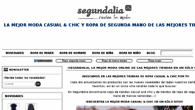 What Segundalia.com website looked like in 2017 (7 years ago)