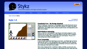 What Stykz.net website looked like in 2017 (7 years ago)