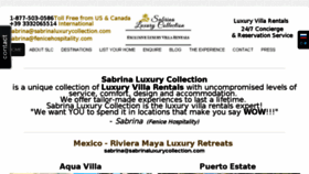 What Sabrinaluxurycollection.com website looked like in 2017 (7 years ago)