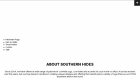 What Southernhides.com website looked like in 2017 (7 years ago)