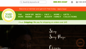 What Soaphope.com website looked like in 2017 (7 years ago)