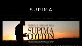 What Supima.com website looked like in 2017 (7 years ago)