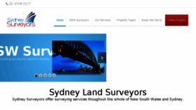 What Sydneysurveyors.com.au website looked like in 2017 (7 years ago)