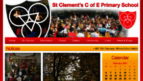 What Stclementsprimary.co.uk website looked like in 2017 (7 years ago)