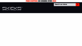 What Skicks.com website looked like in 2017 (7 years ago)
