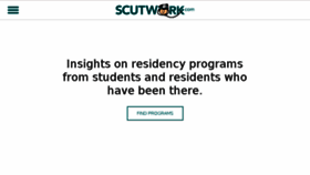 What Scutwork.com website looked like in 2017 (7 years ago)