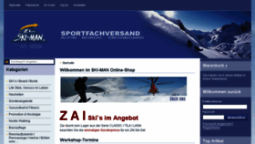 What Ski-man.de website looked like in 2017 (7 years ago)