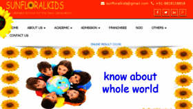 What Sunfloralkids.com website looked like in 2017 (7 years ago)