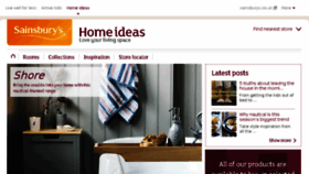 What Sainsburyshome.co.uk website looked like in 2017 (7 years ago)