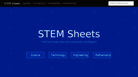What Stemsheets.com website looked like in 2017 (7 years ago)