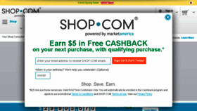 What Shop.com website looked like in 2017 (7 years ago)
