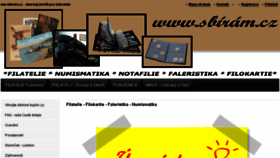 What Sbiram.cz website looked like in 2017 (7 years ago)