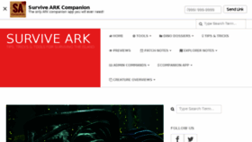 What Survive-ark.com website looked like in 2017 (7 years ago)