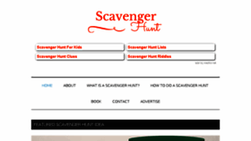 What Scavenger-hunt.org website looked like in 2017 (7 years ago)