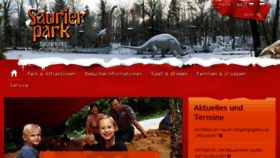 What Saurierpark.de website looked like in 2017 (7 years ago)