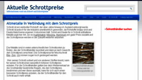 What Schrottpreise.eu website looked like in 2017 (7 years ago)