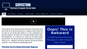 What Servicetron.com website looked like in 2017 (7 years ago)