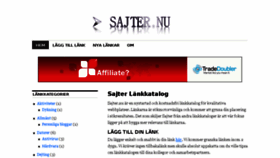 What Sajter.nu website looked like in 2017 (7 years ago)