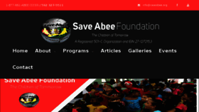 What Saveabee.org website looked like in 2017 (7 years ago)