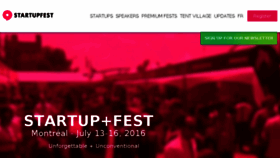 What Startupfestival.com website looked like in 2017 (7 years ago)