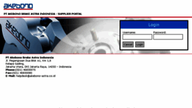 What Supplier.akebono-astra.co.id website looked like in 2017 (7 years ago)