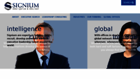 What Signium.com website looked like in 2017 (7 years ago)