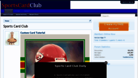 What Sportscardclub.com website looked like in 2017 (7 years ago)