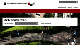What Student.uva.nl website looked like in 2017 (7 years ago)