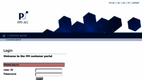 What Support.ppi.de website looked like in 2017 (8 years ago)