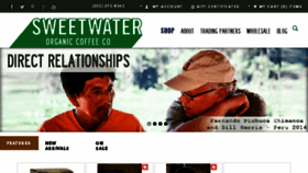 What Sweetwaterorganiccoffee.com website looked like in 2017 (7 years ago)