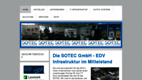 What Sotec.net website looked like in 2017 (7 years ago)