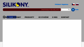 What Silikonysro.cz website looked like in 2017 (7 years ago)
